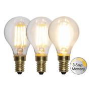 LED-lamppu E14 4W Soft Glow 2100K 3-vaihehimmennys