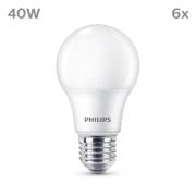 Philips-LED-lamppu E27 4,9W 470lm 2700K matta 6kpl