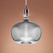 LED-lamppu E27 4W Big Size omenan muotoinen hehkulanka kromi