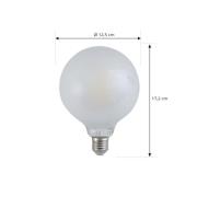 LUUMR Smart LED-lamppu, mattapintainen, E27 G125, 7 W, Tuya WLAN CCT