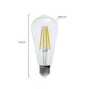 Arcchio LED-lamppu kirkas E27 3,8W 3000K 806lm