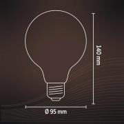 Calex E27 G95 3,8W LED filament flex 821 kulta hi