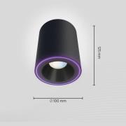 Calex Smart Halo Spot LED-kattovalaisin, musta