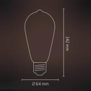 Calex Smart Rustic E27 ST64 LED 4.9W hehkulanka RGBW