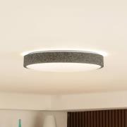 Lindby Smart LED-kattovalaisin Elmor Ø 39 cm harmaa RGB CCT