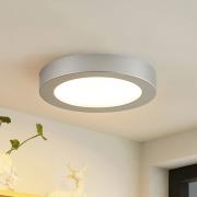 Prios LED-kattovalaisin Edwina, hopea, 23 cm, 3 kpl sarja