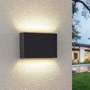 Lindby LED-ulkoseinävalaisin Jarte, 3 kpl, ylös/alas, IP65