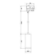 LED-riippuvalaisin Lucea 3-kiertoinen 10 W valkoinen