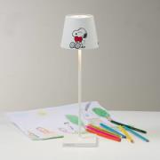 Zafferano Poldina Heart LED-akkukäyttöinen pöytälamppu IP65