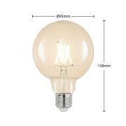 LED-lamppu E27 4W 2 700 K G95 globe kirkas 2 kpl