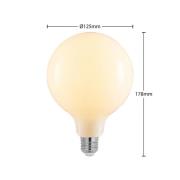 LED-lamppu E27 6W 2700K G125 himmennys opaali 2kpl