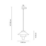 MARKET SET Ruche-riippuvalaisin, Ø 40cm, vaahtokarkki