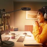 LEDVANCE SUN@Home Panan Desk Disc, pöytä, musta