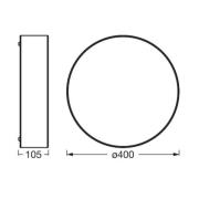 Ledvance Orbis Paris kattovalaisin Ø 40cm valkoinen