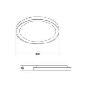 BRUMBERG Sunny Mini LED-kattovalaisin RC CCT musta