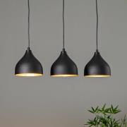 Tattoo 6211 3-valo lineaarinen riipusvalo musta/kultainen