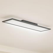 Lindby LED-paneeli Enhife, musta, 80x20 cm