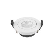 LED-kattoon upotettava spotti Diled, Ø 8,5 cm, 6 W, 3000 K, valkoinen