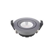 LED upotettava kattospotti Diled, Ø 8,5cm, 6 W, 3 000 K, antrasiitti