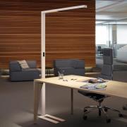 LED-lattiavalo MAULsirius, valkoinen, CCT, himmennettävä, jalusta