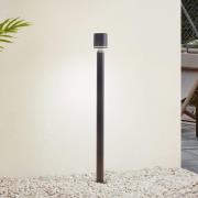 Lindby LED-polkujen valaisin Amila, musta, alumiinia, IP54