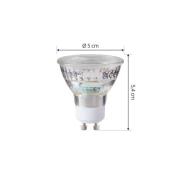 Arcchio LED-lamppu GU10 4.7W 2700K 850lm lasisarja, 5 kpl