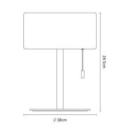 Calex LED-ladattava pöytävalaisin, IP44, vetokytkin