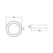 BRUMBERG Biro Circle Ring Katto Ø 75 cm DALI hopea 4000 K DALI hopea 4...