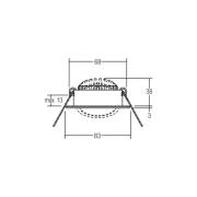 BRUMBERG LED upotettava valonheitin BB09, on/off, valkoinen