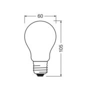 OSRAM LED Classic, matta, E27, 7,2 W, 1521 lm, 4 000 K, A100