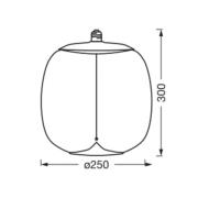 OSRAM Vintage 1906 Big Oval, savu, E27, 1800 K, hehkulamppu