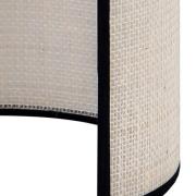 Euluna seinävalaisin, juutti, valkoinen/musta, puolipyöreä, korkeus 24...