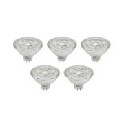 Prios LED-heijastin GU5.3 4.3W 345lm 36° kirkas 840 5 kpl:n sarja