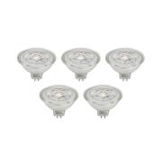 Prios LED-heijastin GU5.3 4.9W 500lm 36° kirkas 830 5 kpl sarja