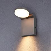 LED-ulkoseinävalaisin Adour, antrasiitti, kallistettava, CCT, IP44