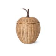 ferm LIVING säilytyskori Apple, rottinki, korkeus 28 cm