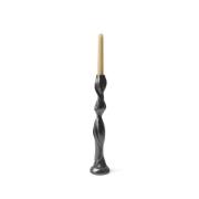 ferm LIVING Gale kynttilänjalka, musta, 37,5 cm, alumiinia