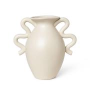 ferm LIVING Verso pöytämaljakko, beige, korkeus 27 cm, keramiikka