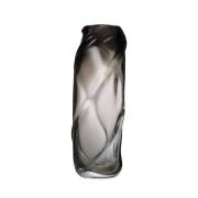 ferm LIVING Maljakko Water Swirl Tall, harmaa, korkeus 47 cm, lasi