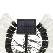 LED-aurinkokäyttöinen valoketju DecoBulb, 40-flg., läpinäkyvä, IP44