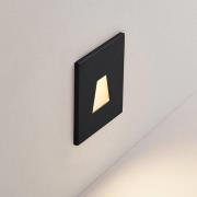 Molto Luce LED uppoasennusvalaisin Wall 68R IP44 SQ, musta, CCT