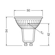 OSRAM LED PAR16 heijastin GU10 2.5W 100° 2,700K 3-pack 3-pack