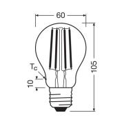 OSRAM LED-lamppu E27 2,2W hehkulanka 2 700K 470lm 2-pack