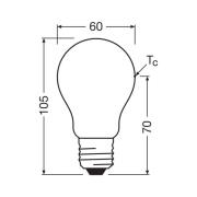 OSRAM LED-lamppu E27 7,2W matta 4000K 1521lm 2kpl 2kpl