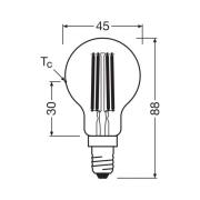 OSRAM LED-hehkulanka E14 2.2W 2700K 470lm 2-pack 2-pack