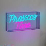 LED-seinävalaisin Prosecco Time kirkas 30x15 cm muovi USB RGB