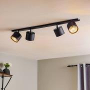 Kattokohdevalo Bot, musta, 4-lamppuinen