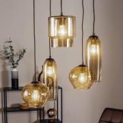 Euluna Svala riippuvalaisin, varjostin säädettävä, 5-lamppuinen, pyöre...