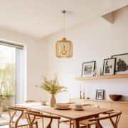 Riippuvalo Paz kromi, puusäleinen sylinteri Ø 45 cm