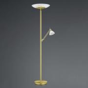 LED-lattiavalaisin Findus, 2-valoinen, messinki